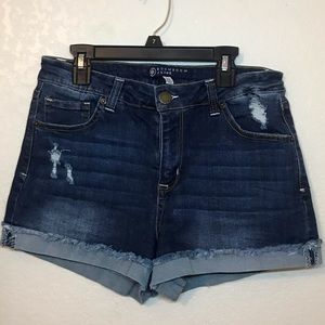 Denim Cuffed Shorts